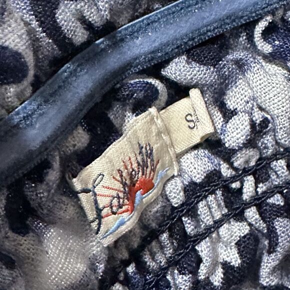 Faherty Women’s Blue Margarita Strapless 100% Linen Maxi Dress Size S Small - Picture 6 of 10